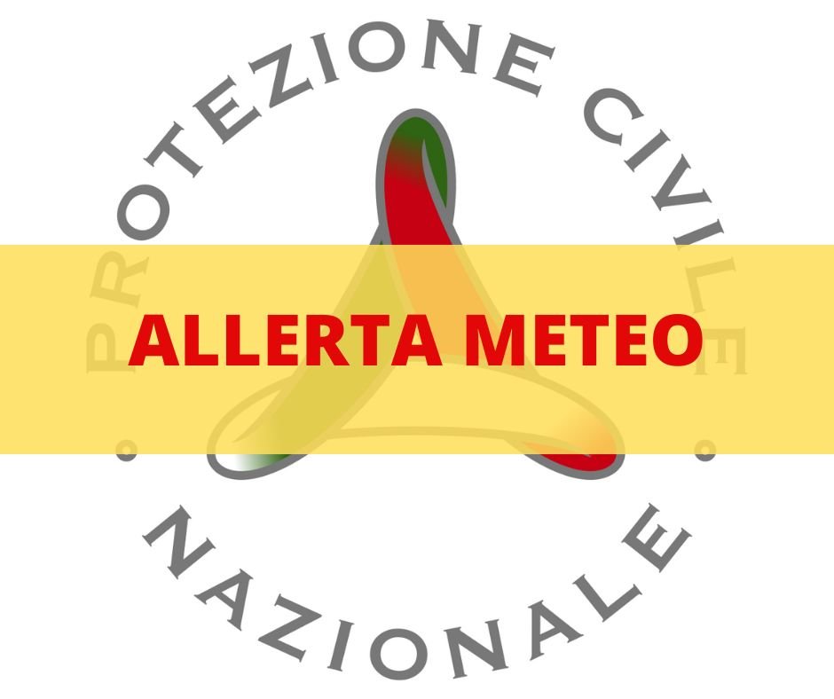 AVVISO ALLA POPOLAZIONE: EMESSA ALLERTA METEO PER IL GIORNO 10/10/2024