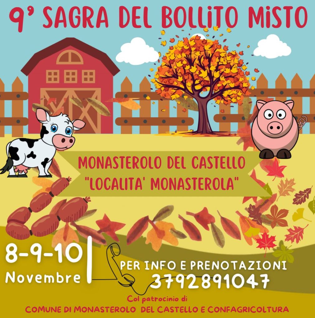 Ordinanza n.19/2024 per Sagra del bollito misto organizzata dal 08 al 10 novembre 2024 dall'Associazione Porchet Fest presso i locali 